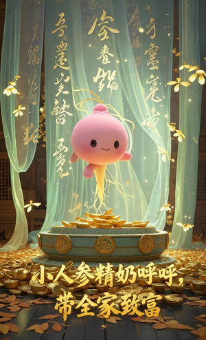 小人参精奶呼呼带全家暴富（58集）最火短剧热播中