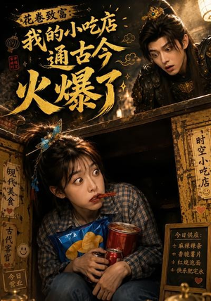 花卷致富：我的小吃店通古今火爆了（111集）短剧推荐我每天持续更新